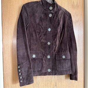Chocolate Brown Suede Jacket NWOT